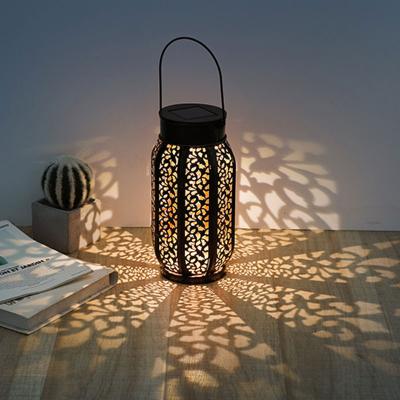 China Outdoor Decorative Solar Powered Retro Garden Lamp Oval Cloud Garden Decoration Modern Solar Lantern for sale