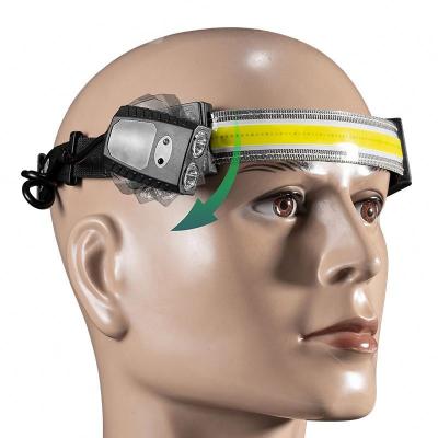 China Factory Supplier Ultra Bright Rechargeable Zoom Head Lamp Multifunctional Led Lighting Torch Flashlight Moving Headlight Cheap for sale