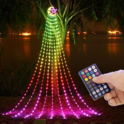 China String Lights10 Waterproof Solar Light Stairs 346 LED Tree Branch Lights Battery Operated Christmas Waterfall Lights With Remote Controlrol for sale