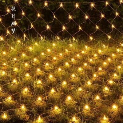 China String Light Garden Led Mesh Outdoor Christmas Decoration Net Light 96-2400LED 8Mode For Tree Wrap Lawn Backyard Xmas for sale