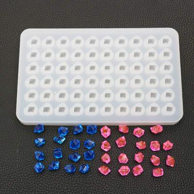 China M0008 60 Hole Small Crystal / Stones Sustainable Cast Silicone Ice Mold - Resin Mold For Epoxy - Crystal Clusters for sale