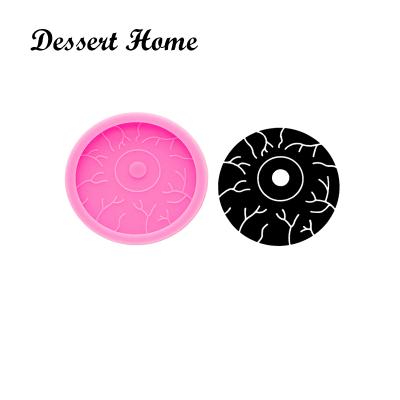 China DY1007 Viable Shining Eyeball Molds Fits On A 1.5 Inch Badge Coil/Phone Grip Mold/Resin Mold Silicone Phone Case for sale