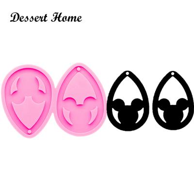 China DY0307 L/M/S Handmade Epoxy Earring Mold Silicone Shiny Shiny DIY Mouse Earrings Molds Women Trinket Fashion Jewelry for sale