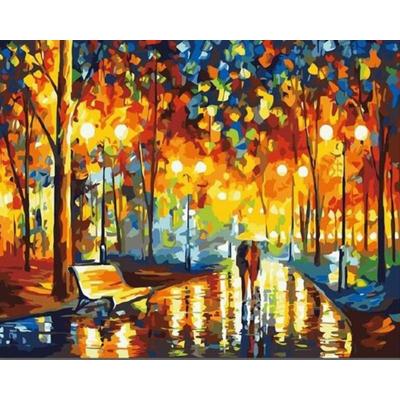 China CHENISTORY 991243 DIY Classic Painting By Numbers People Walking In The Park Canvas Painting for sale