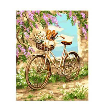 China CHENISTORY 99813 Classics Abstract Painting By Numbers Kits Oil Painting Bicycle Picture No View for sale