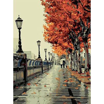 China CHENISTORY 99036 Classic Painting By Numbers For Adult Diy Oil On Canvas Street Lights For Wholesale for sale