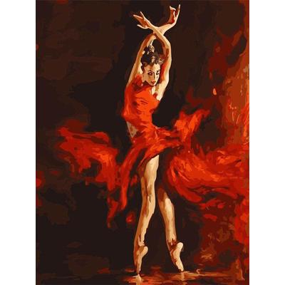 China CHENISTORY 99415 Classical Oil Painting By Numbers Dancer No Frame For Hand Painted Wholesale For Kits Abstract Painting for sale