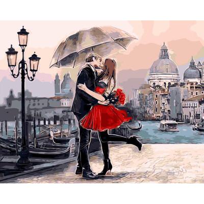 China CHENISTORY 99011 Classic Painting By Numbers For Adults Oil Lovers Soft Canvas Painting For Drop Shipping for sale