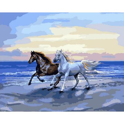 China CHENISTORY99160 Classic Painting By Numbers For Adult Diy Animals Horses No Frame for sale