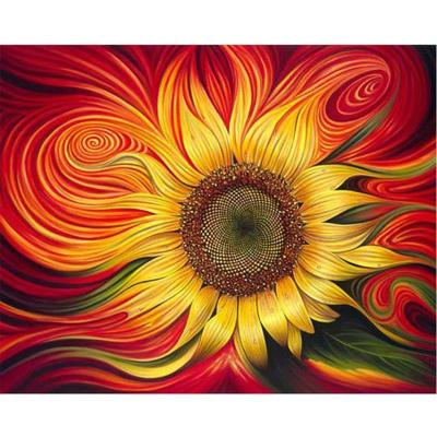 China CHENISTORY acrylics 99992 customize diy painting by number sunflower painting by number flower custom oil painting by number for sale