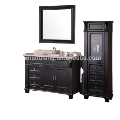 China Modern Classic Design Bathroom Furniture With Marble Top With Side Cabinet for sale