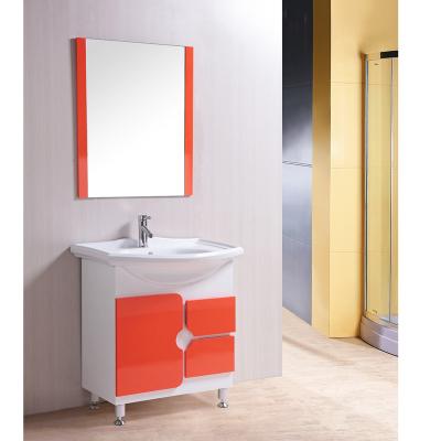 China One Pack Modern Modern PVC Bathroom Cabinet for sale