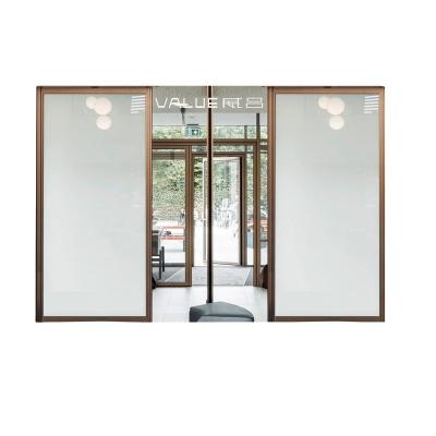 China Modern frameless office door interior design aluminum glass sliding door for sale