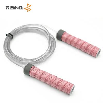 China Durable Latex Resistance Rising Band And High Quality PVC Jump Rope Long Handle Jump Rope Swivel Handle Long for sale