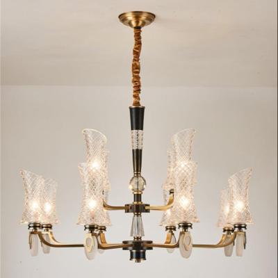 China Simple Modern Crystal Cylinder Glass Led Pendant Lighting Tube For Chandelier for sale