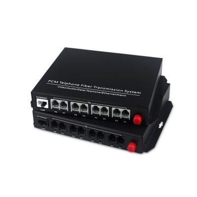 China Support Telephone Fxo/Fxs 8-Channel Pots Rj11 Ordinary Telephone Line Over 23-4 Converter for sale