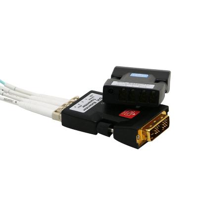 China FIBER-DVI-410TR 10 KM 4 Cores LC Fiber Supplement with EDID 13-3 Management for sale