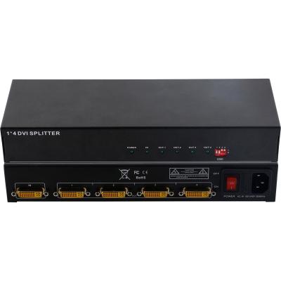 China Supports 1 input and 4 outputs Dvi Spl-Dvi-0104E 1 to 4 Dvi Spliiter with Edid 20-2 management for sale