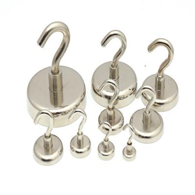 China Industrial Magnet Strong Magnetic Curtain Hook For Sale D25 M5 With 22kg Pull Force for sale