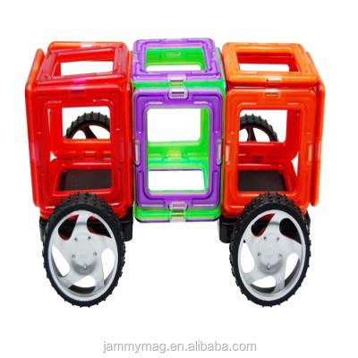 China Building Block The Magnet Building Tiles , Magnetic Car Toy For Kids for sale