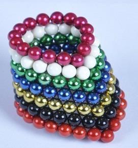 China Industrial Magnet 6mm Hematite Colored Balls Beads for sale