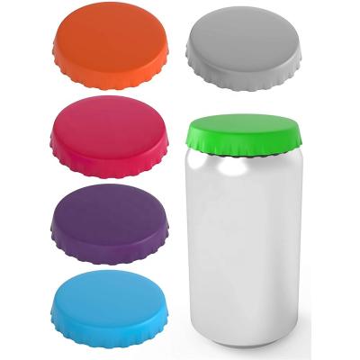 China Non Spill Silicone Soda Beer Beverage Saver Can Lids for sale