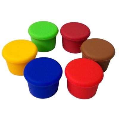 China Kid Safe Candy Colors Silicone Wine Beer Beverage Glass Caps Food Rated Caps Sealer Durable Cover for sale