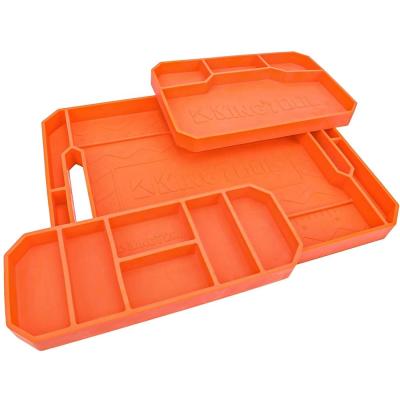 China Flexible car mats | 3-Piece Set (Small, Medium, Large) Non-Slip Flexible Silicone Tool Tray | tool holder for sale