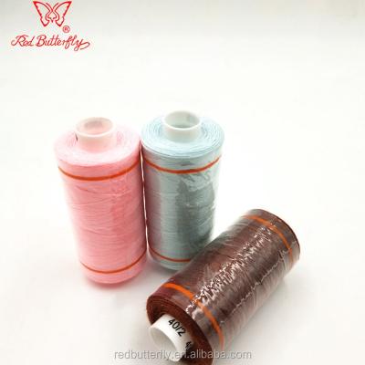 China High tenacity customer made100% polyester spun sewing thread 40S / 2 500Yds for sale