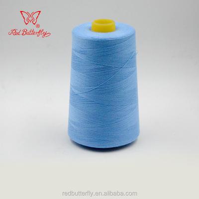 China High Tenacity 5000Yds 100% Sky Blue Polyester 40 Sewing Yarn 2 for sale