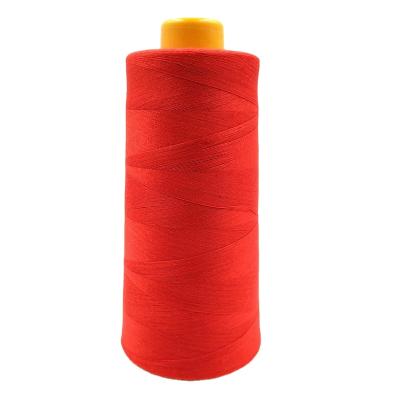 China High Tenacity Big Cone 40S/2 190G 100% Polyester Red Spun Sewing Thread for sale