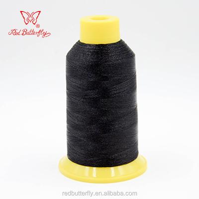 China 120D/2 5000Yds High Temperature Resistant 100% Black Polyester Embroidery Thread for sale