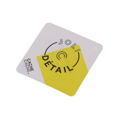 China Sustainable Custom Swing Tags Garment Paper Hang Tag / China Hang Tag Label /Garment Clothing Tag Logo for sale