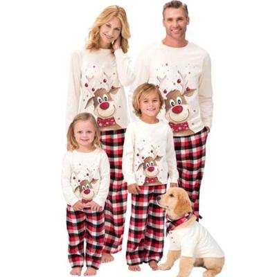 China 2022 QUICK DRY Kids Sleepwear Parent-child Suit Christmas Pajamas Sets Home Wear Dog Wear Christmas Family Matching Clothing for sale