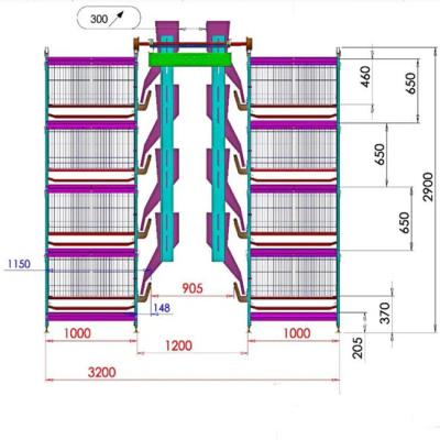 China Full Automatic Broiler Cage With Poultry Drinking System for sale