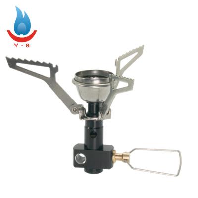 China Foldable and Lightweight Titanium Ultralight Portable Single Burner Gas Stove Single Burner Camping Stove for sale