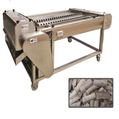 China Fully Automatic Commercial Frozen Cube 304 Stainless Steel Rizhao YUKE Cutter Fish Steak Cutter Tuna Fish Cutting Machine /ribbon for sale