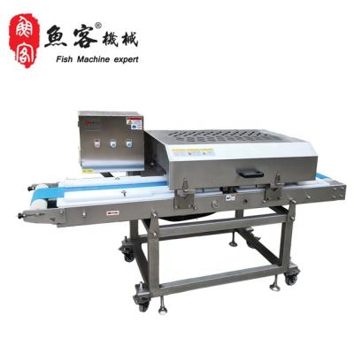 China Restaurant High Precision Horizontal Meat Cutter Squid Meat Thickness Machine Adjustable Cutting Meat Product Making Machinery for sale