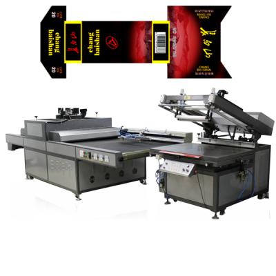 China China Stained Arm Flat Screen Printing Machine Oblique Auto UV Screen Paper Printer for sale