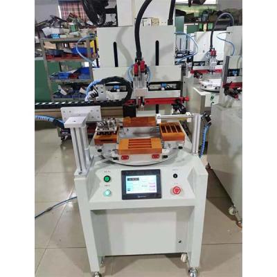 China For machine electric automatic panel flat screen printing machine masking screen printer with turntable for sale