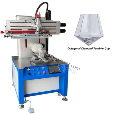 China Special Shaped Screen Printer Factory Bottle CNC Triangle Mugs Servo Screen Printing Machine for sale