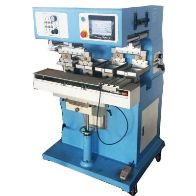 China Factory 4 Color Printing Area Big Cliché Pad Printing Machine With Independent PLC Printing Pads for sale