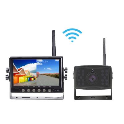 China 2021 2021 Digital Radios Truck Rearview Camera System Waterproof Quad Monitor Rear View 1ch 2ch 4ch 7inch 2.4G Wireless Backup System for sale