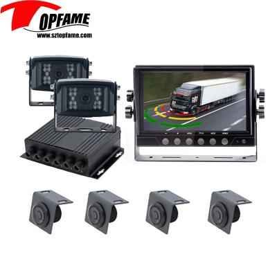 China Truck/bus/etc parking sensor system with 0.4-5m detection, with front&rear view camera, distance and monitor display image PS-7010-2 for sale