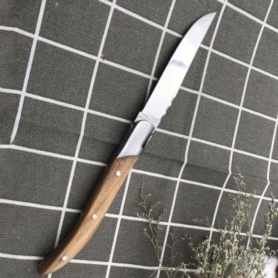 China Steak Knives Disposable Bone Handle LH Private Label India Non Serrated Commercial Stainless German Kitchen Sheraded Damascus for sale