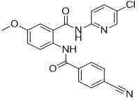 China Verunreinigung C21H15ClN4O3 Betrixaban CASs 330942-01-3 Betrixaban 4-Cyanobenzamido zu verkaufen