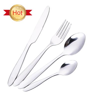 China Durable Durable 4pcs Cutlery Set Stainless Steel Fork Knife Spoon Flatware Set for sale