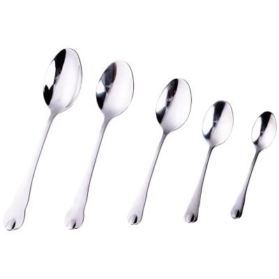 China Amazon Metal Cutlery Viable Mirror Polished Knife Fork Spoon Cutlery Set for sale