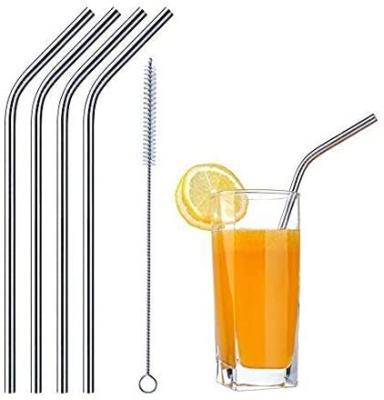 China 2021Custom 304 Bend Multicolor Viable Metal Drinking Straw for sale