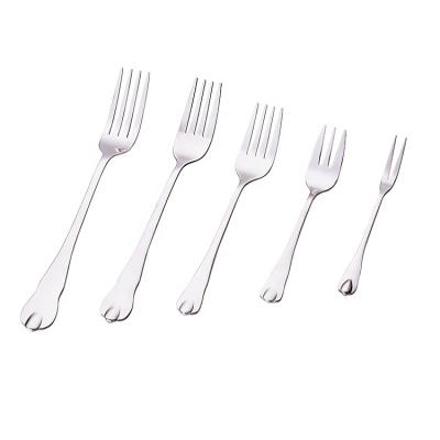 China Sustainable Hot Selling Personalized Stainless Fork Set , Tea Salad Fruit Fork for sale